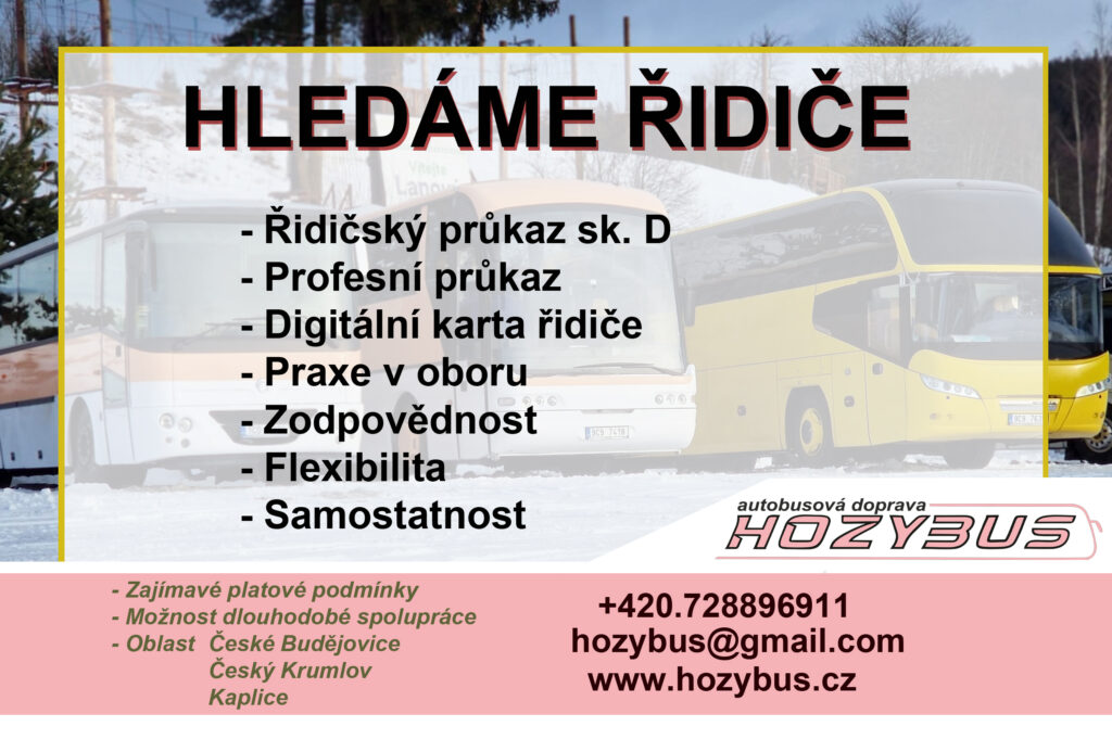 Hledáme řidiče